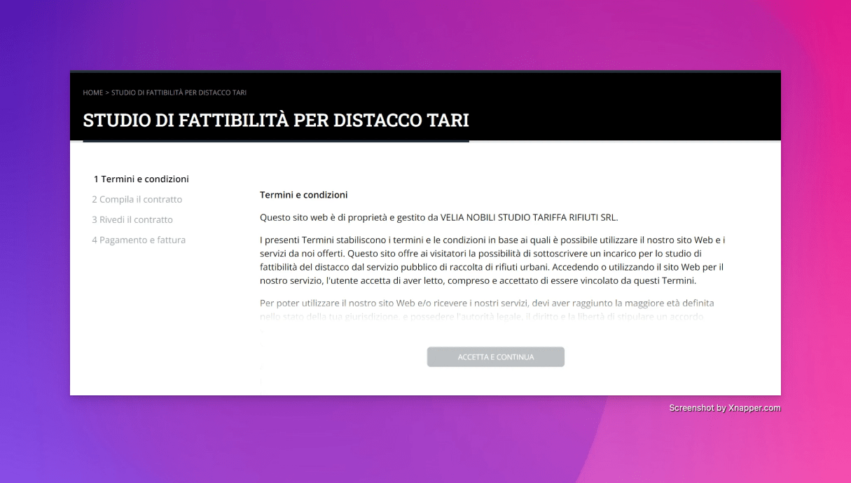 Velia Nobili T&C System